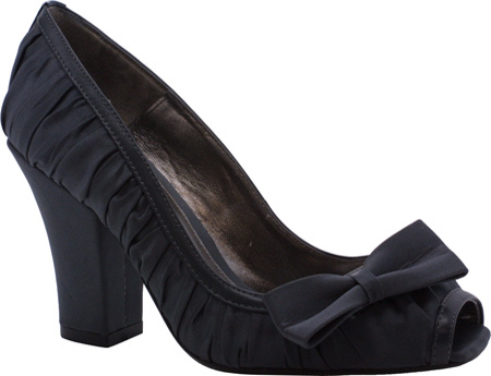 $130 JESSICA BENNETT Galena Satin Ruched Heels ~ NEW Grey Size 5.5