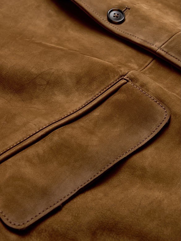 Banana Republic Medium Suede Multi-Pocket Jacket MSRP $598