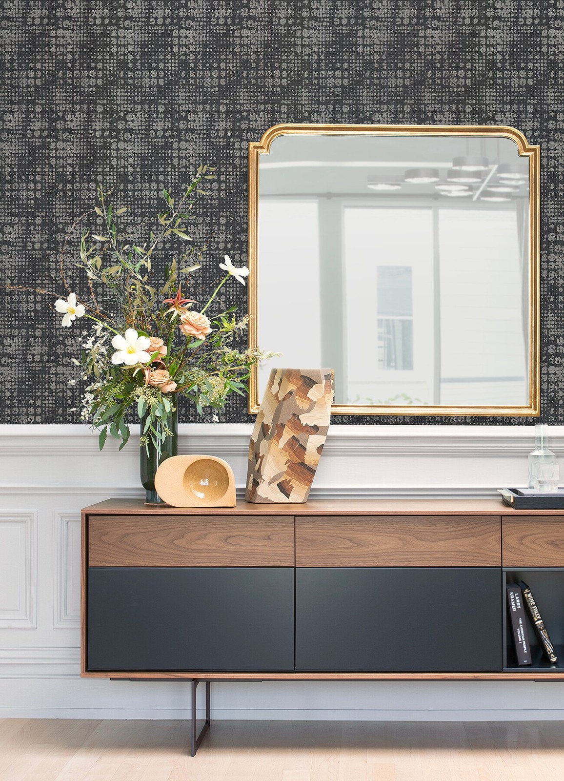 A-Street Prints Lustre 57.5-sq ft Silver Non-woven Textured Geometric 3D U|17305