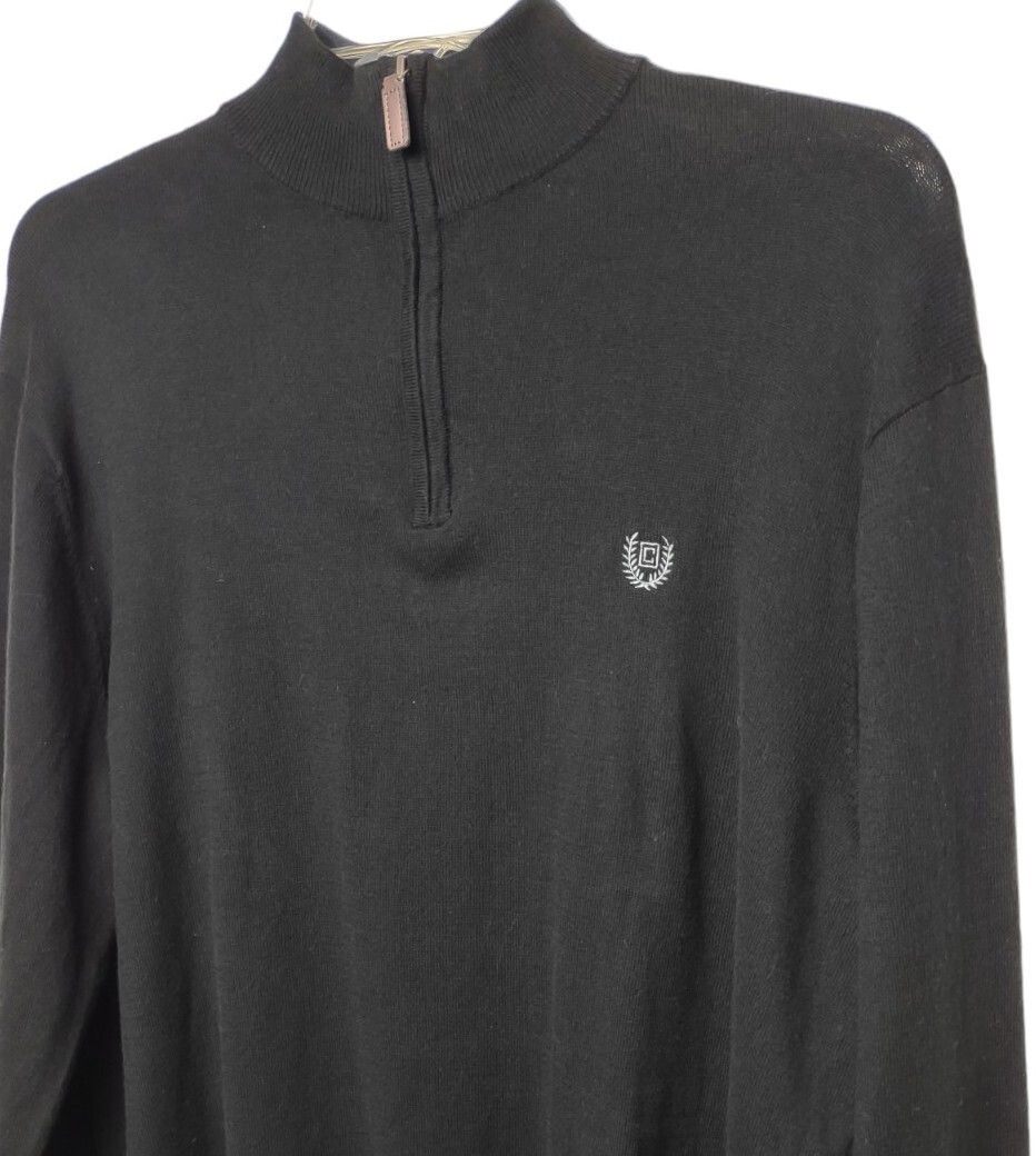 Chaps Pullover Zip Sweater XL Cotton Cashmere