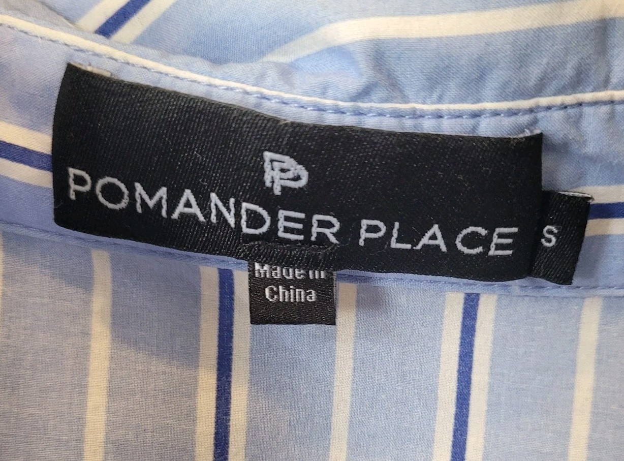 Pomander Place Tuckernuck Pinstripe Shades Of Blue Cara Dress Size Small Preppy