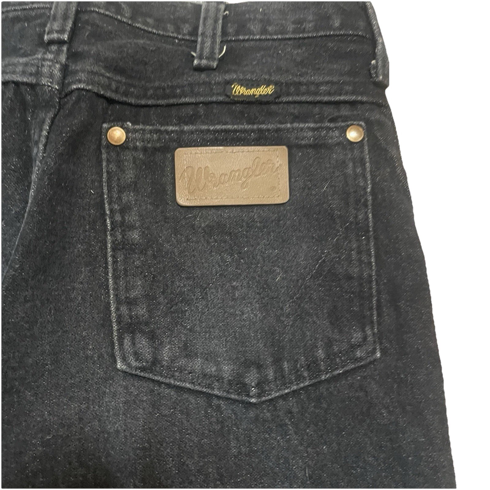 Vintage 90s USA Wrangler 936BLK Cowboy Cut Black Jeans Men ACTUAL 30×32 Slim Fit