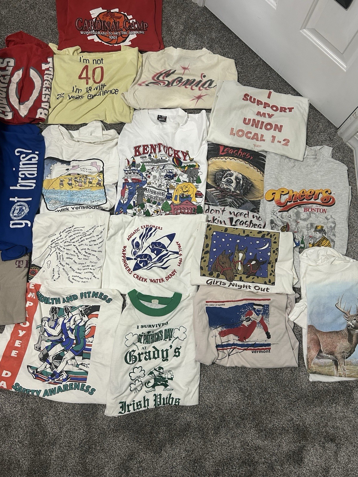 Vintage T Shirt Lot Reseller Bundle Wholesale Single Stitch 18 Items 80s 90s Y2K