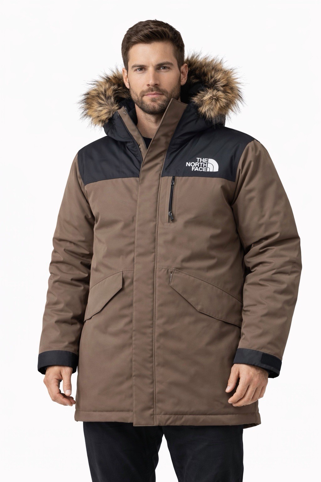 The North Face Mens Bedford Down Insulated Winter Parka Brown MED NWT $400 MSRP