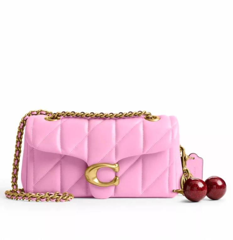 COACH Tabby Shoulder Bag 20 Quilted Flower Pink CP149 B4VDT