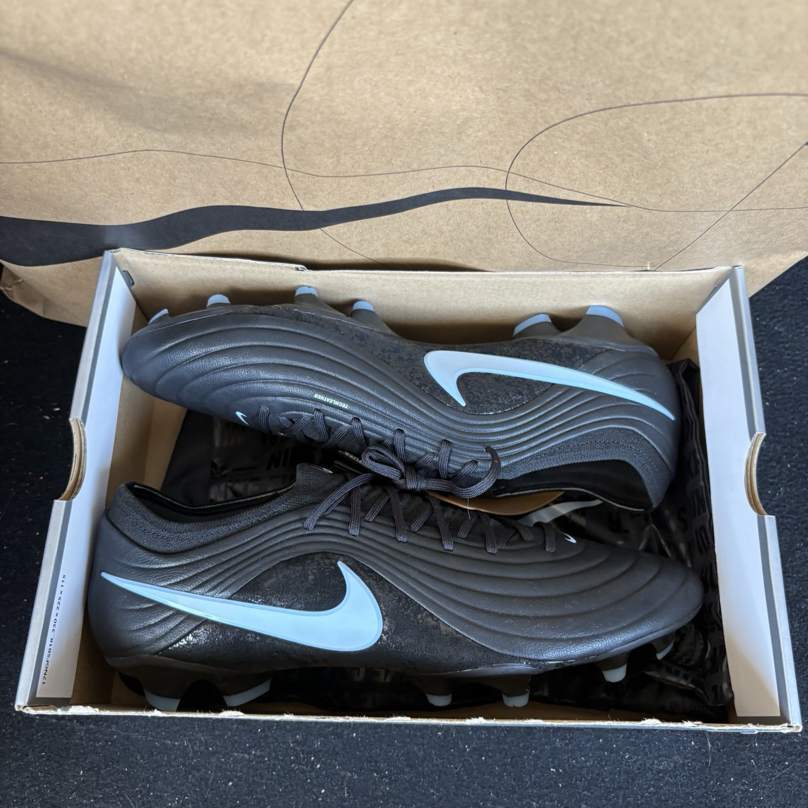 NENike Tiempo Maestro Elite FG ‘Black Ice Blue’ Men’s Size 13 NBY HQ3157-040