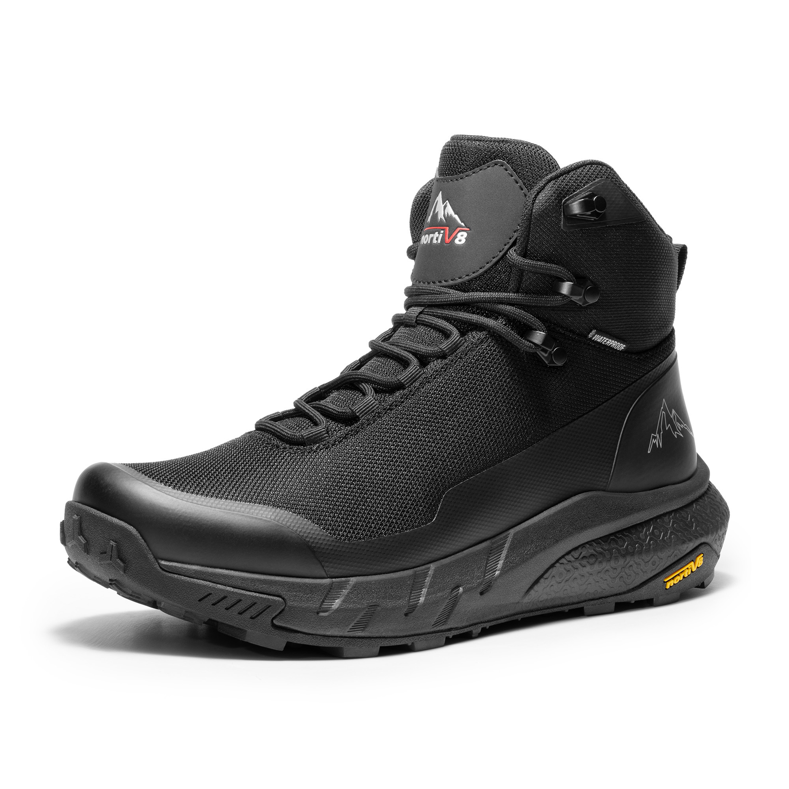 NORTIV 8 Men’s Waterproof Hiking Boots Lightweight Breathable Trekking Camping