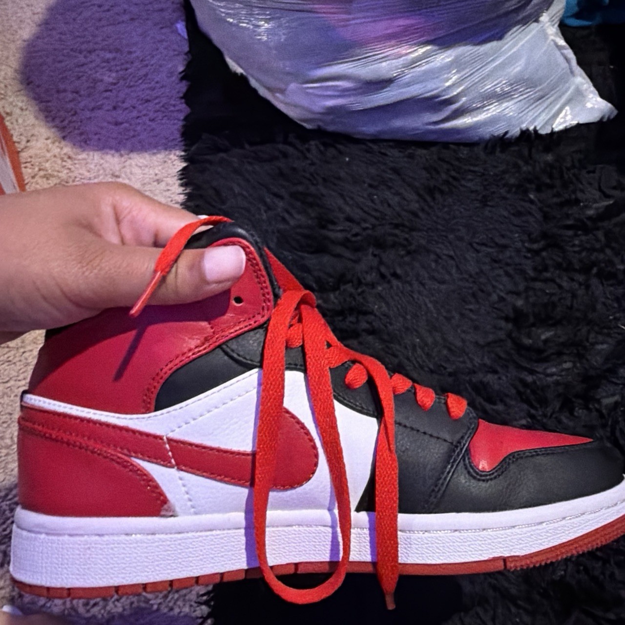 Jordan 1 Low black red trainers #sneakers #lifestyle