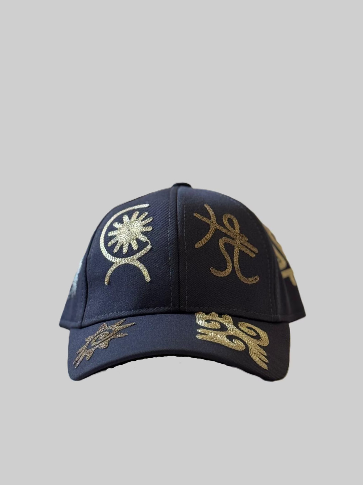 Kyrgyz Petroglyph Baseball Caps Kazakh Uzbek Central Asian Ethnic Design Hat