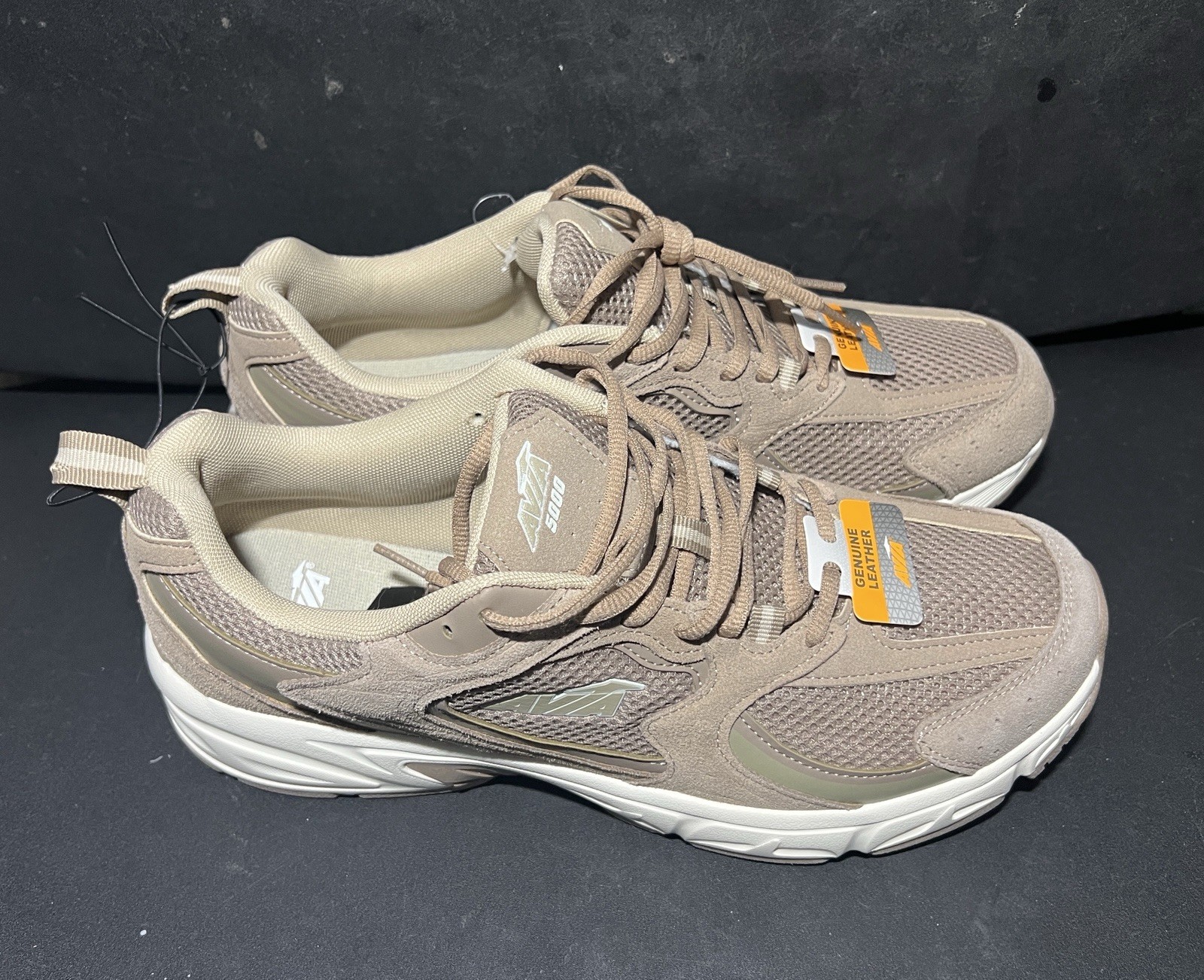 AVIA Men’s Size 9 Performance 5000 Athletic Sneakers Mesh Leather • Brown