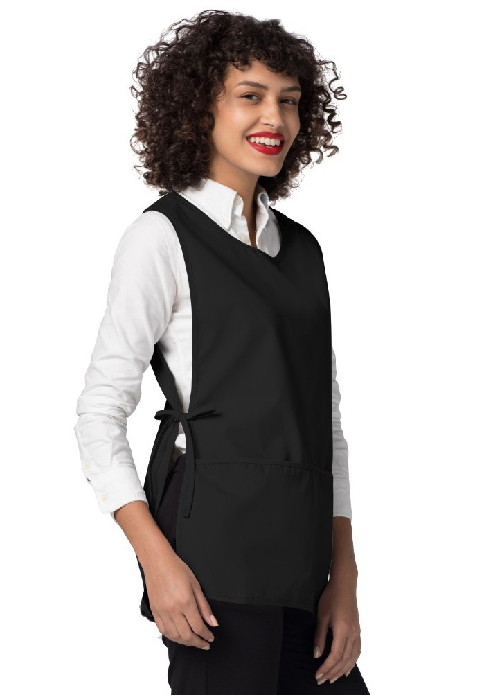 Adar Unisex Workwear Cobbler Bib Apron Adjustable 2 Ties and Deep Front Pockets