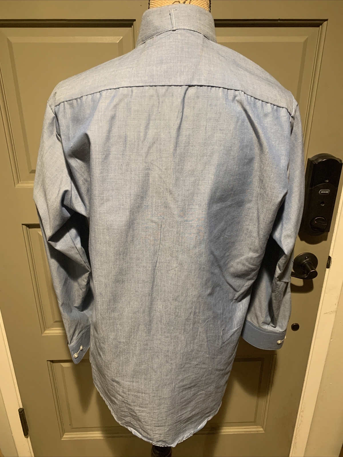Chaplin Men’s Button Up Long Sleeve Shirt Size S 30-31 Vintage