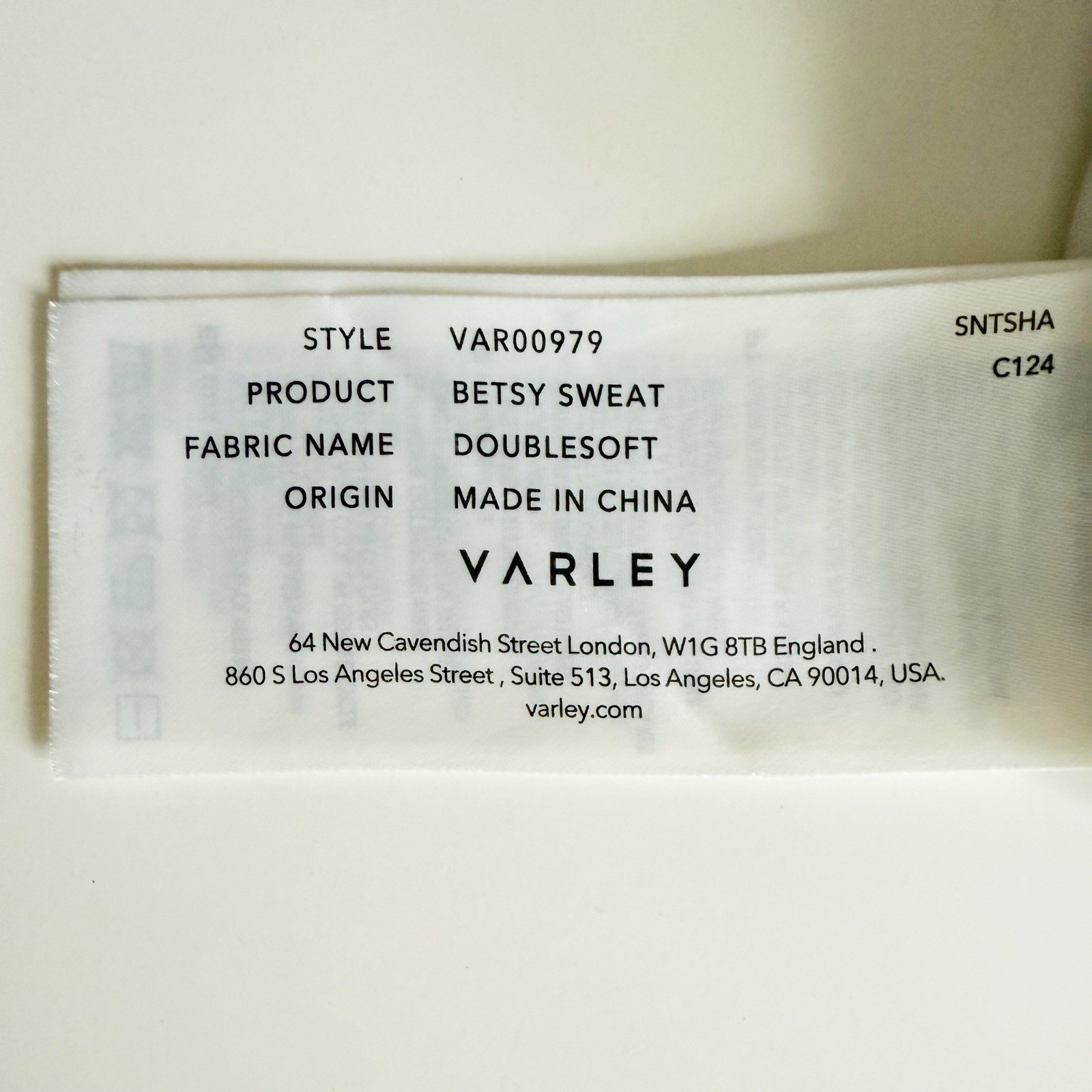 VARLEY DoubleSoft Betsy Cowl Sweatshirt Pullover – Ivory Marl, XS Extra Small