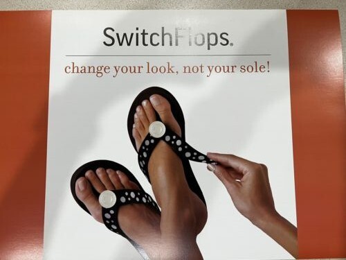 Switchflops LuLu Pink Sandal Switchable Straps New in the Box Size 5 FAST SHIP