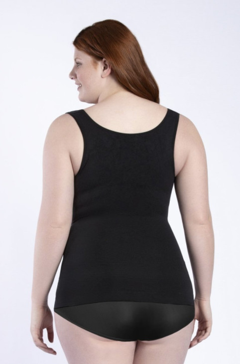 ESSENTIAL OPEN BUST CONTROL SLIM TANK SHAPER T-SHIRT SLIM CONTROL CAMI REDU