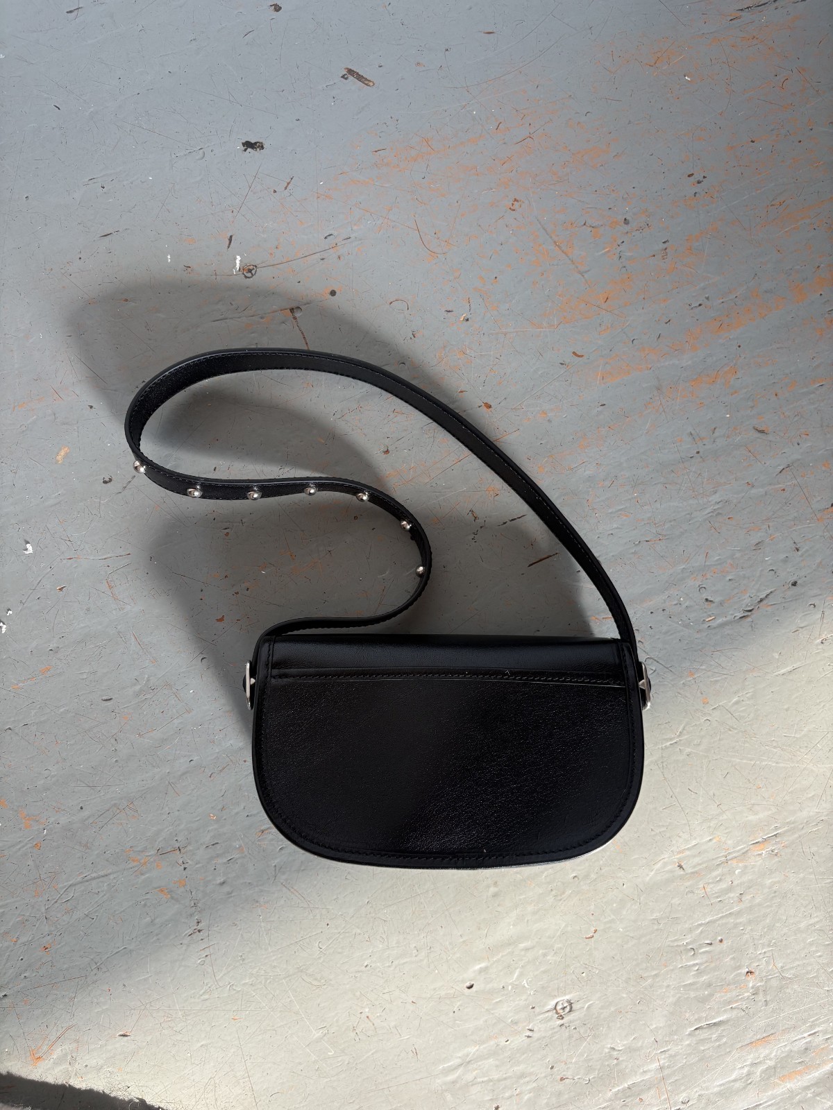 Bally logo-plaque crossbody black bag