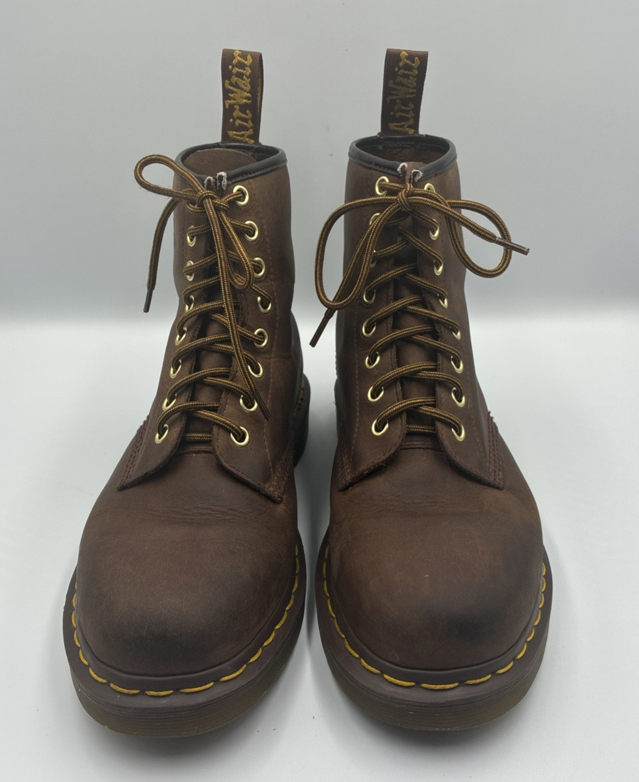 Dr. Martens 1460 Crazy Horse Brown Leather Boots Men’s Size 8 Women’s Size 9
