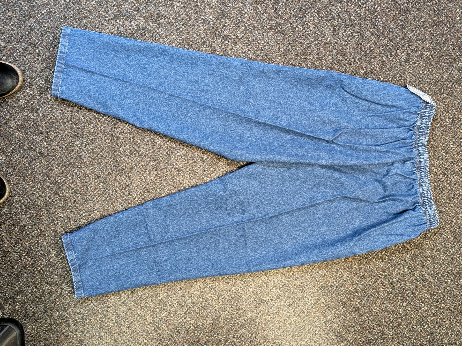 NWT Bobbie Brooks Dark Stonewash 18P Petite Elastic Waist Stretch Pull On Jeans
