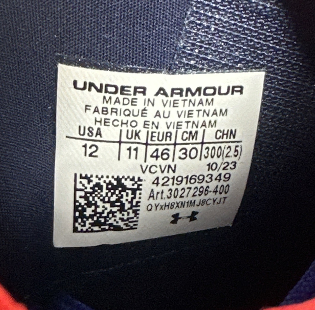Under Armour Spotlight Clone 4 MC USA Mens SZ 12 Football Cleats 3027296-400 New