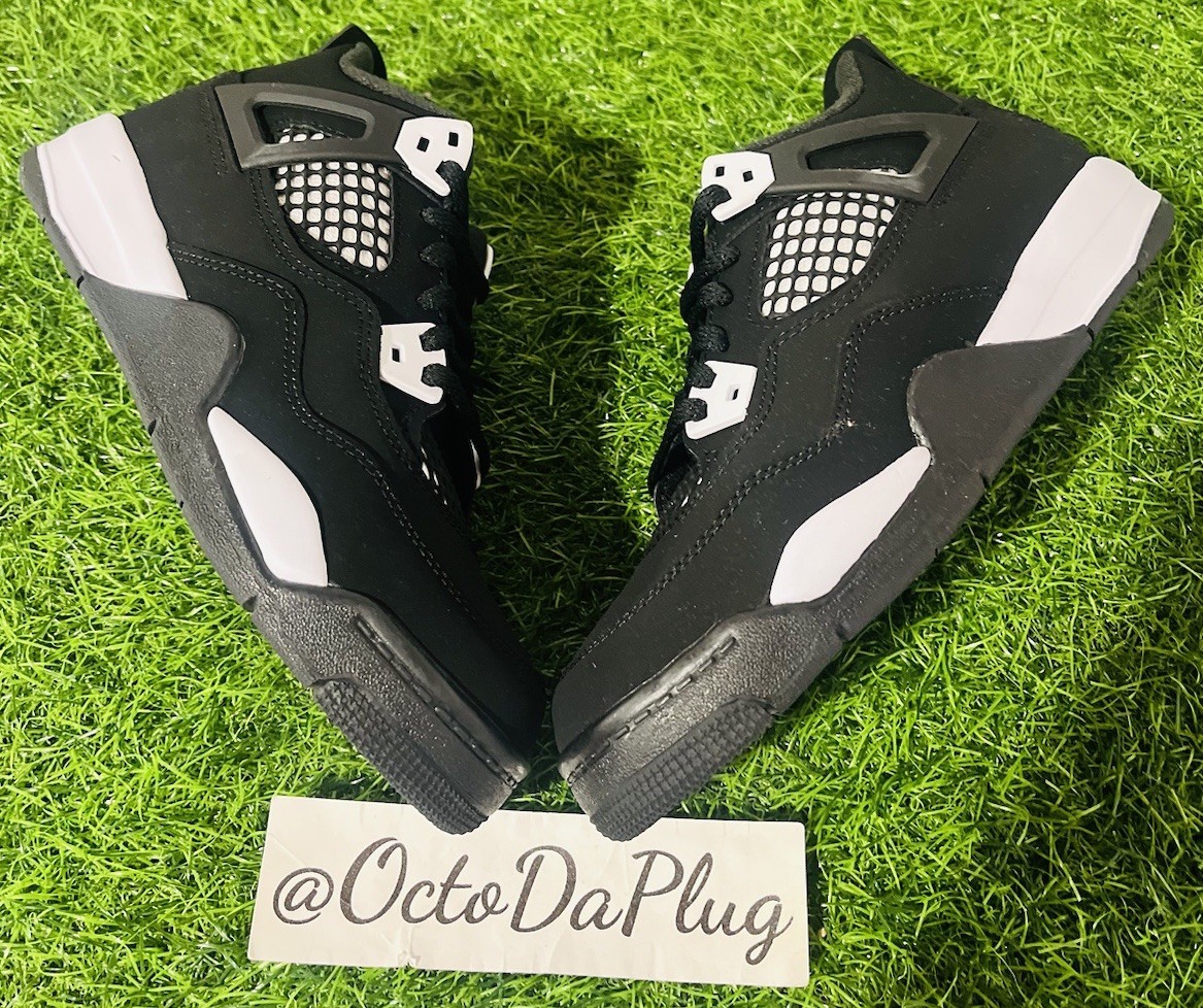 Nike Air Jordan 4 Retro White Thunder 4 Preschool Sizes nby FV4537-001