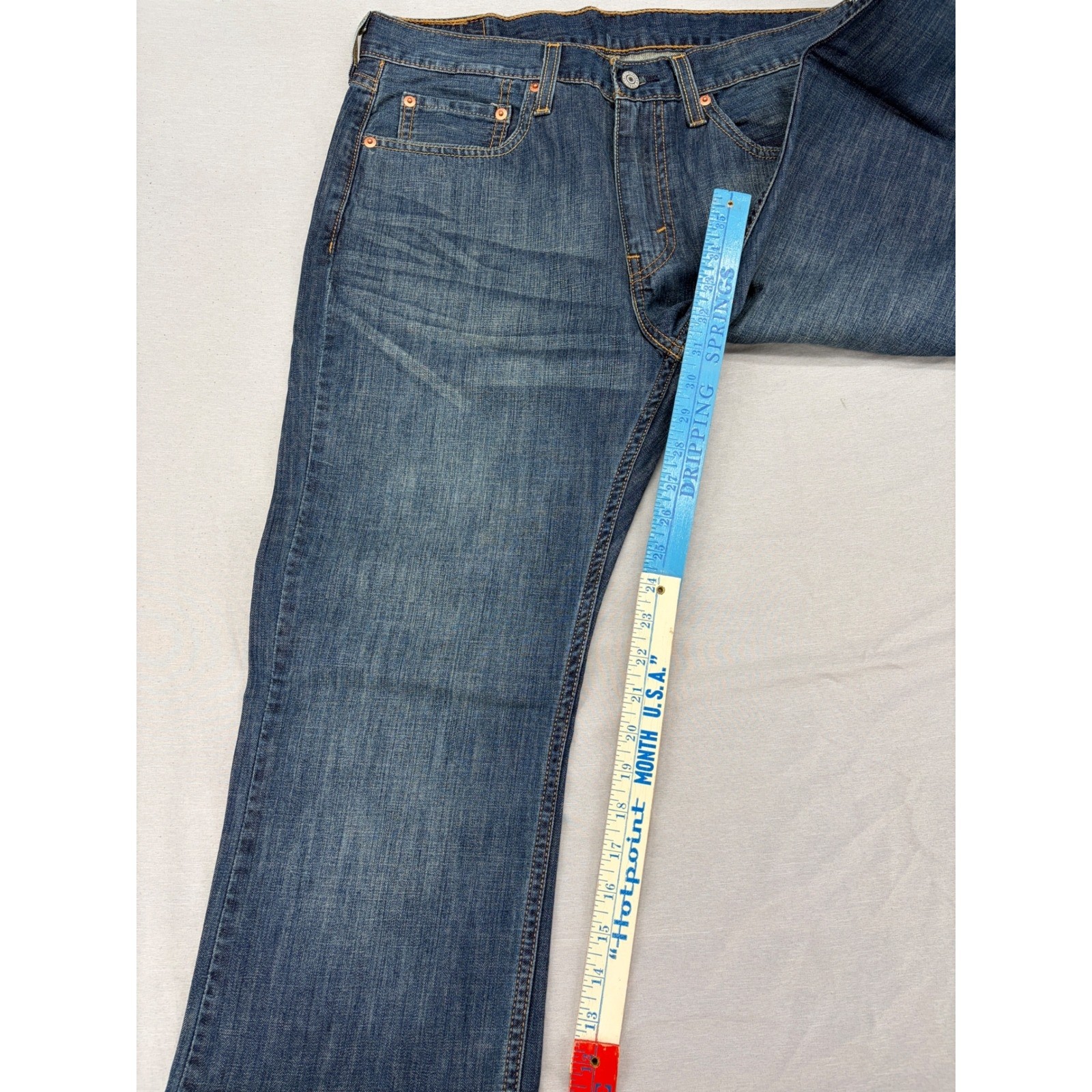 Levis 527 Slim Bootcut Jeans Mens 32×32 Medium Wash Blue Denim 05527-0239