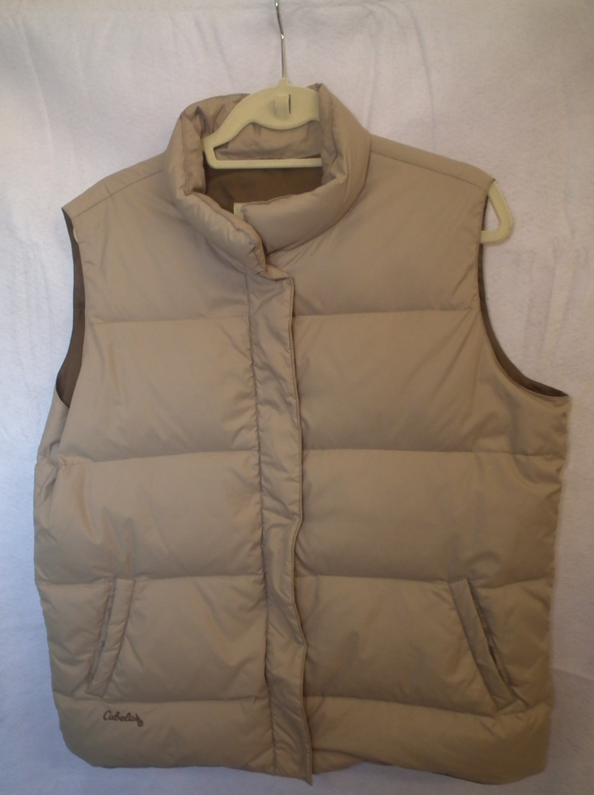 Cabela’s Goose Down Puffer Vest Women’s L Premier Northern Blue Hiking Gorpcore