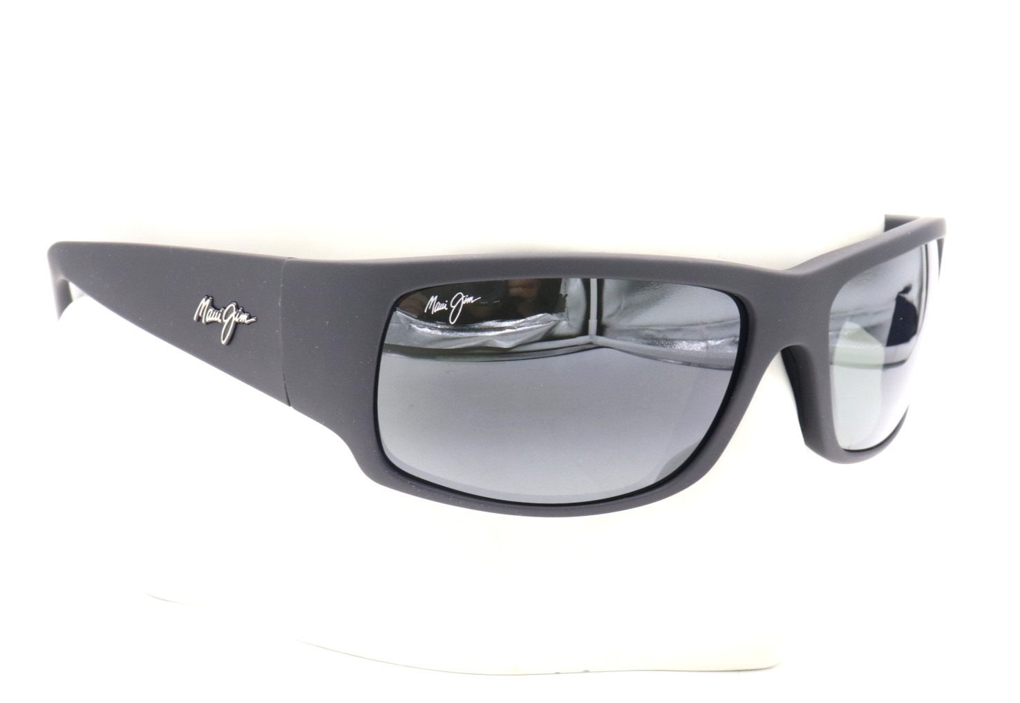 New Maui Jim WORLD CUP Black Rubber Gray Sunglasses 266-02MR / MJ0266S-001 $289