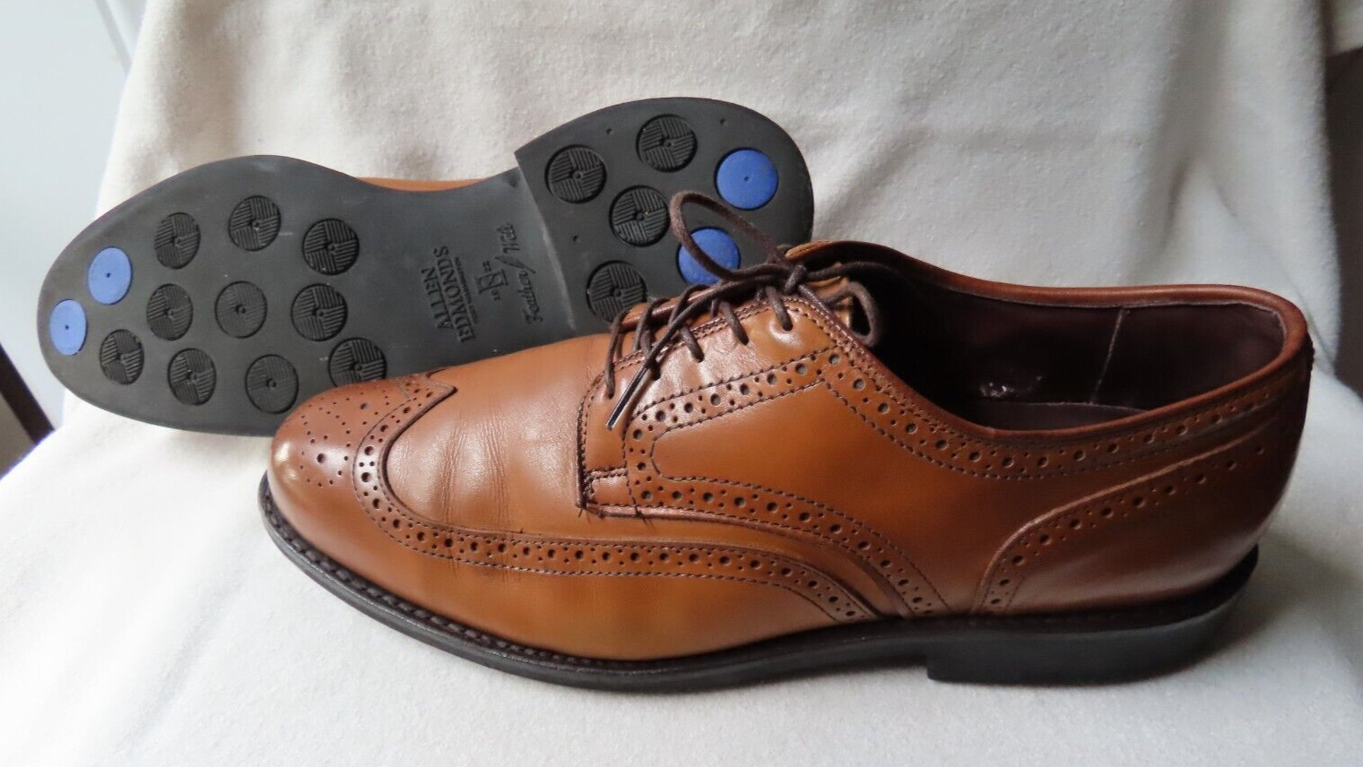Allen Edmonds Brown “Player’s Shoe”, Wingtip, Medallion Toe, Size 11 D , 65188