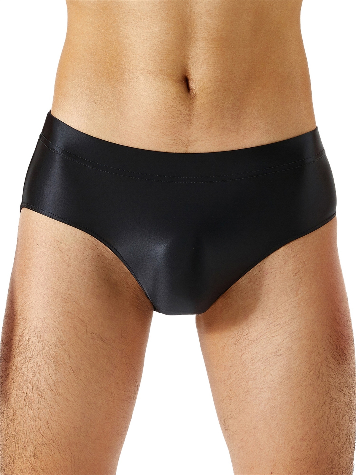 US* Sexy Men’s Shiny Satin Sissy Pouch Panties Briefs Bikini Thongs Underwear