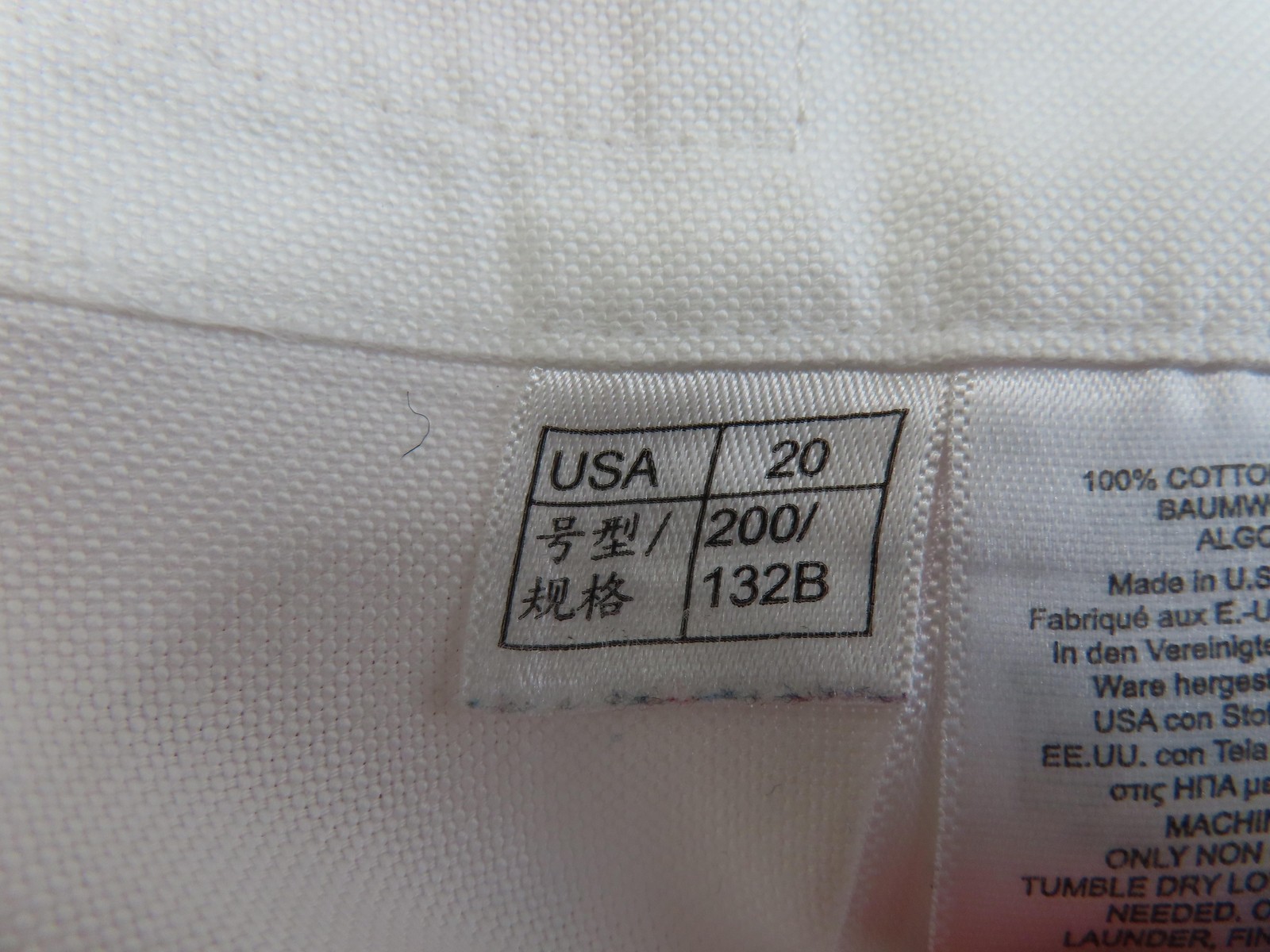 Brooks Brothers Shirt Mens 20 36/37 White Solid Madison Dress Oxford USA Cotton