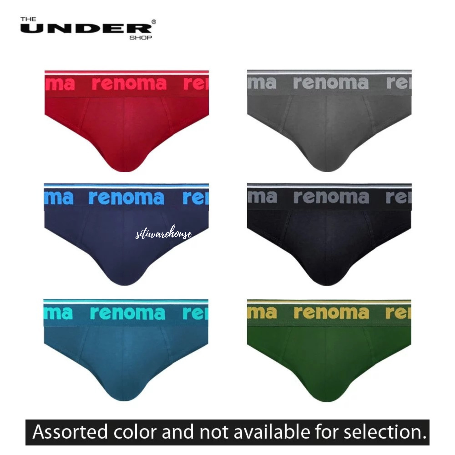 RENOMA Men’s Underwear Cotton Elastane S M L XL 2XL Random Color 3pcs