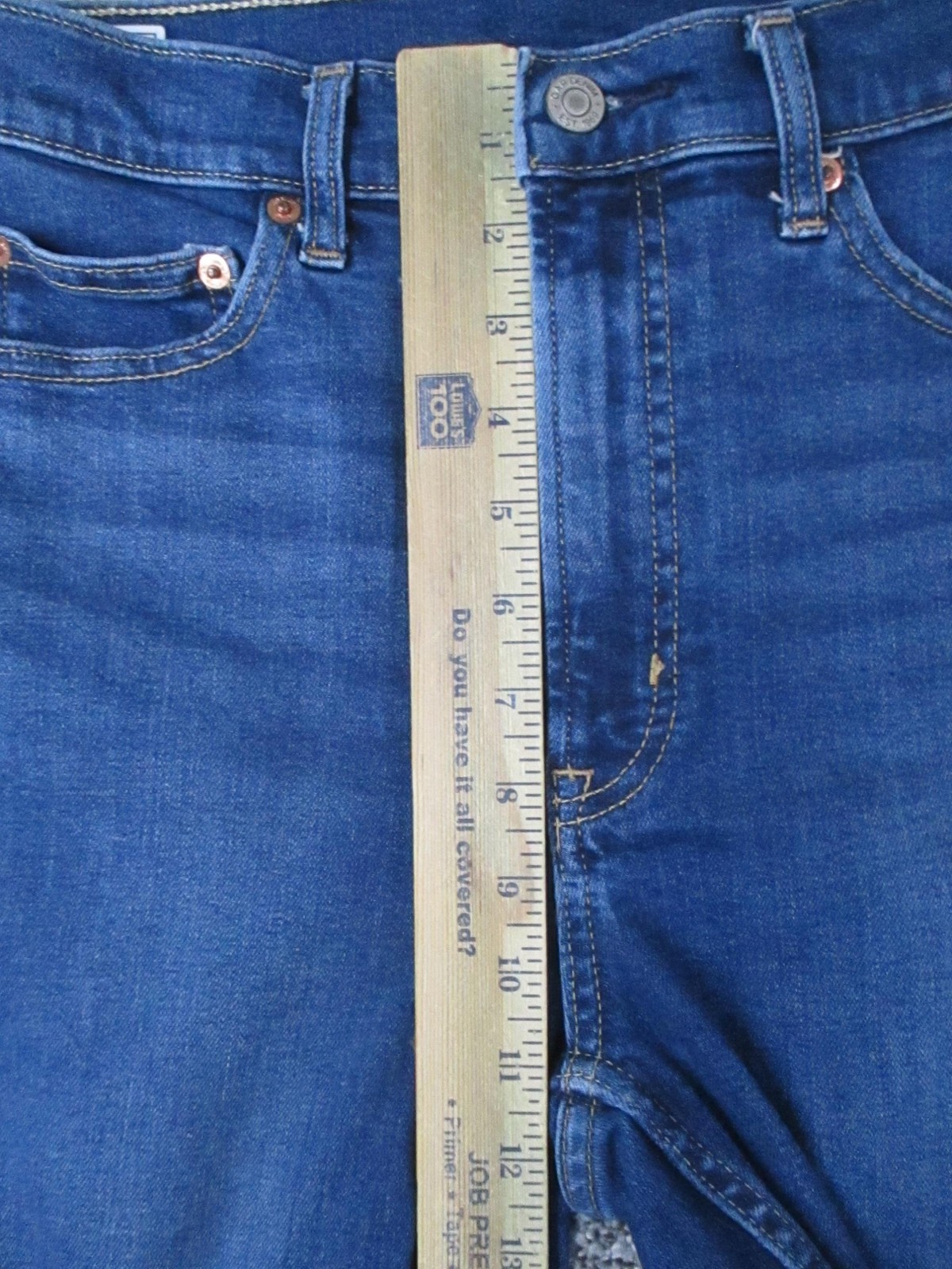 Gap Vintage Slim Jeans Womens 10T Blue Dark Wash High-Rise Straight 30×30