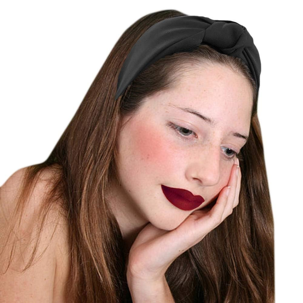 2PCS Headbands for Women, Bow Knotted Wide Headband, Yoga Hair Band Fashion Elas