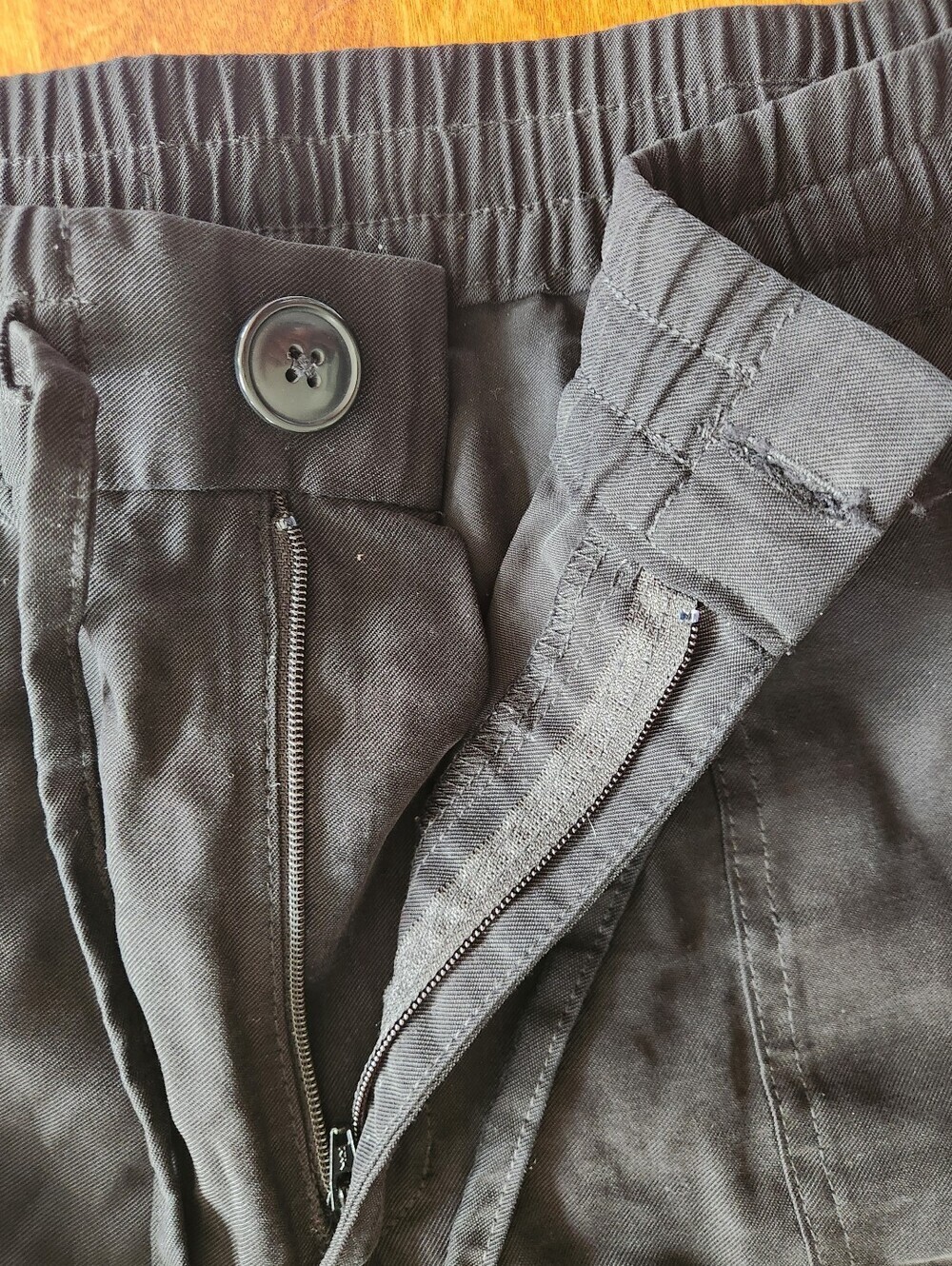 Tahari Black Drawstring Utility Joggers Size L Gorpcore Indie Sleeze Normcore