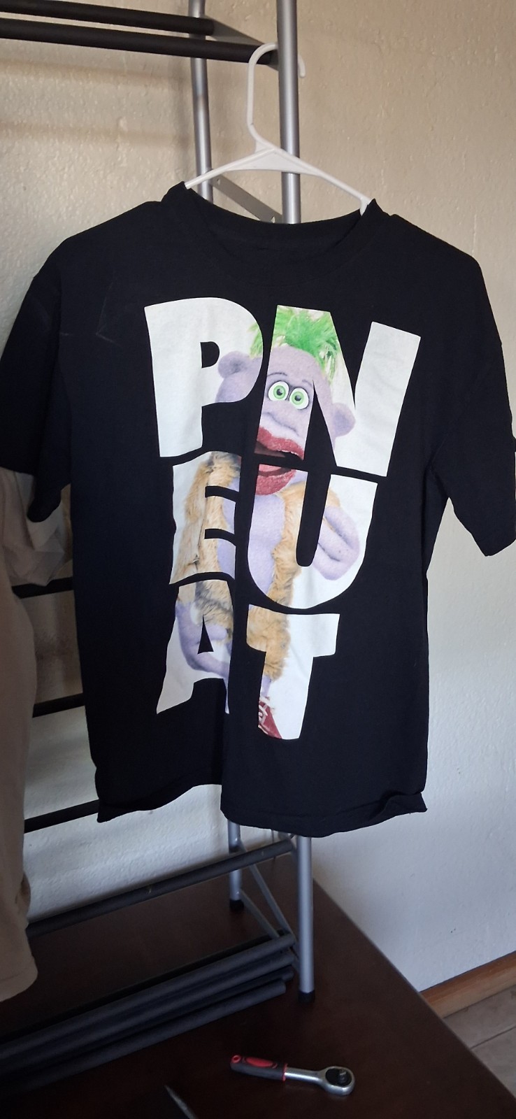 Men’s jeff dunham peanut comedy Graphic Crew Neck Tee Shirt L/XL