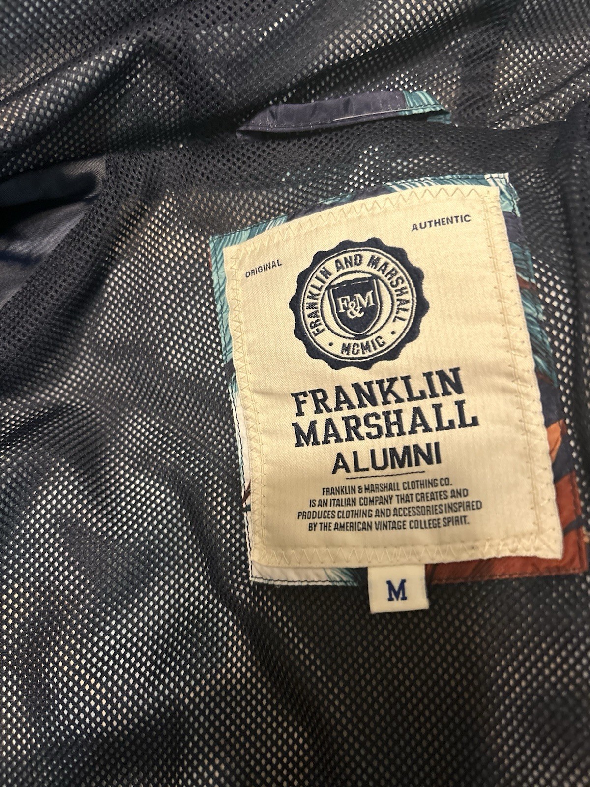 Franklin & Marshall Tropical print Windbreaker