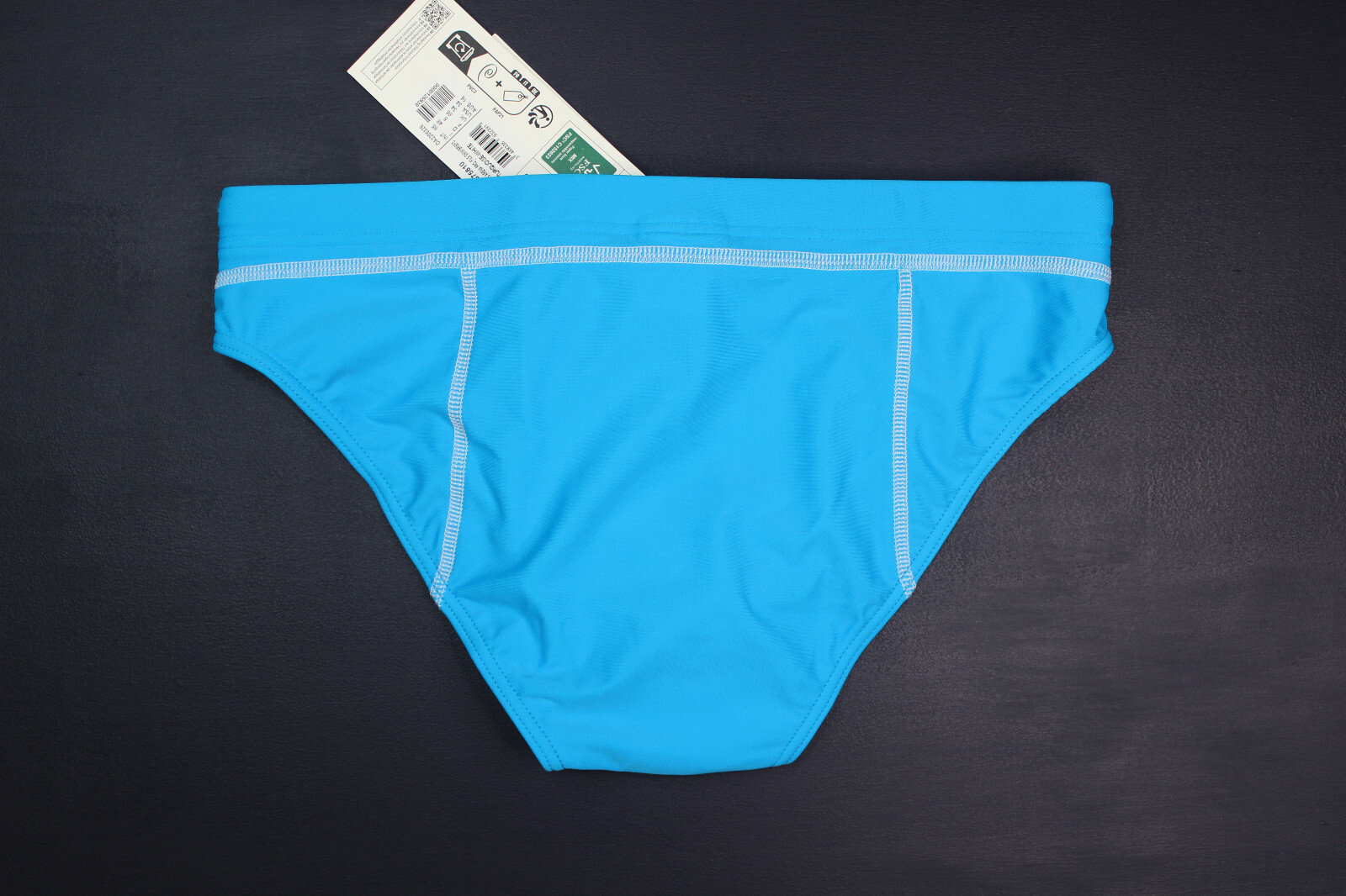 Arena men turquoise blue sport fit swim brief bikini swimwear size 32 34 38