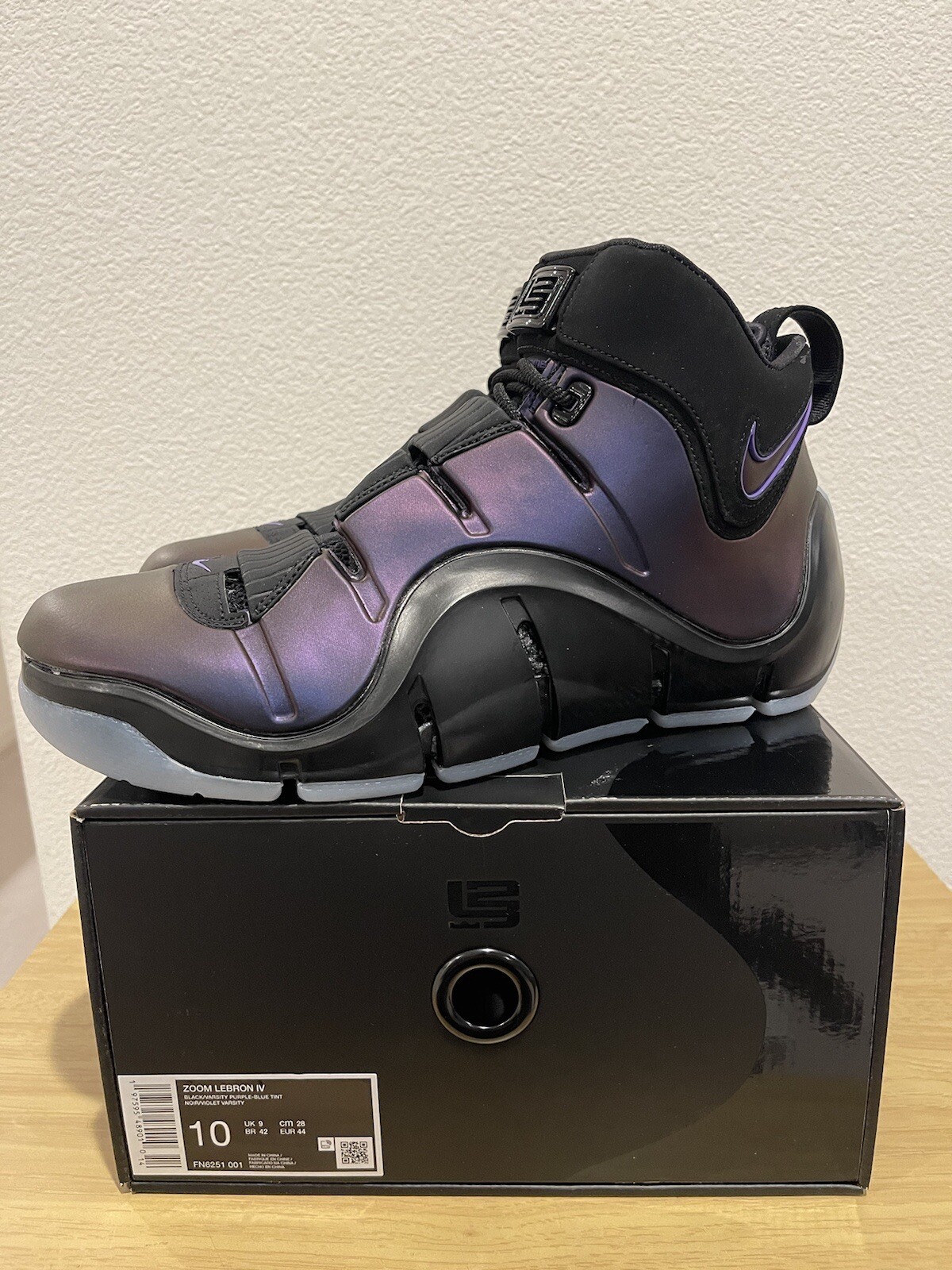 Nike Zoom LeBron 4 Eggplant/Varsity Purple – FN6251-001 Mens size 10 New in Box