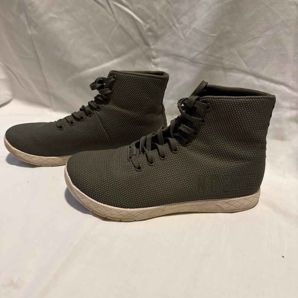 Nobull Super Fabric Trainer High – Men’s Size 11 – Green Ivory – Brand New –