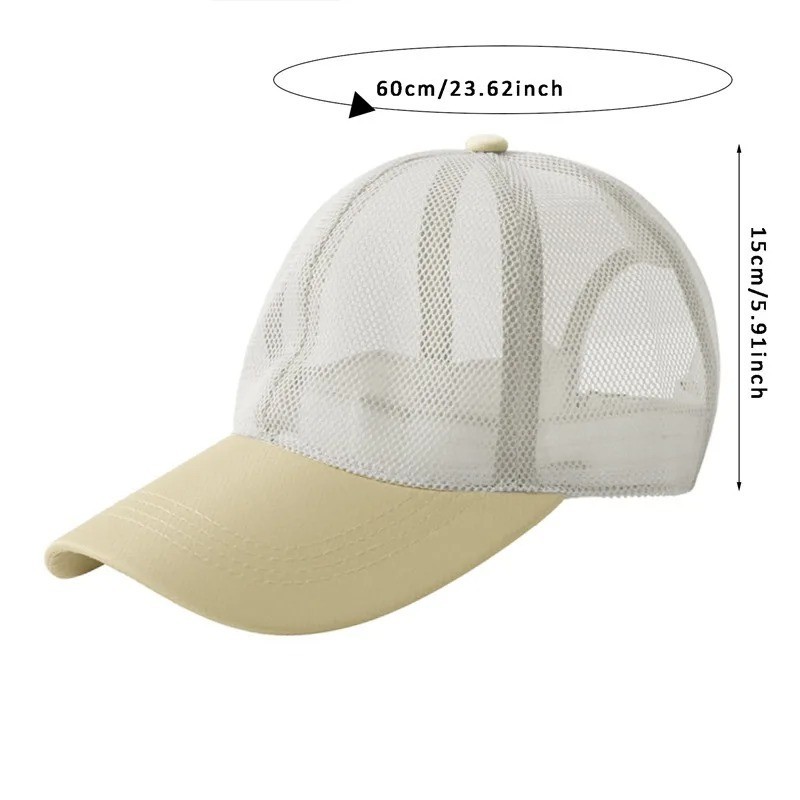 Unisex Breathable Full Mesh Baseball Cap Summer Trucker Hat Outdoor Sports