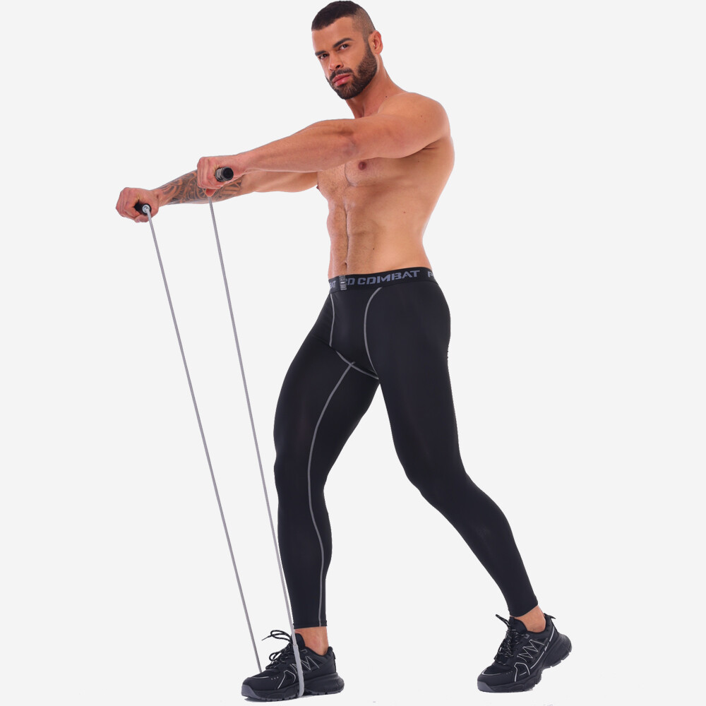Pantalones Deportivos de Compresion De Hombre Men Sport Compression Base Layer