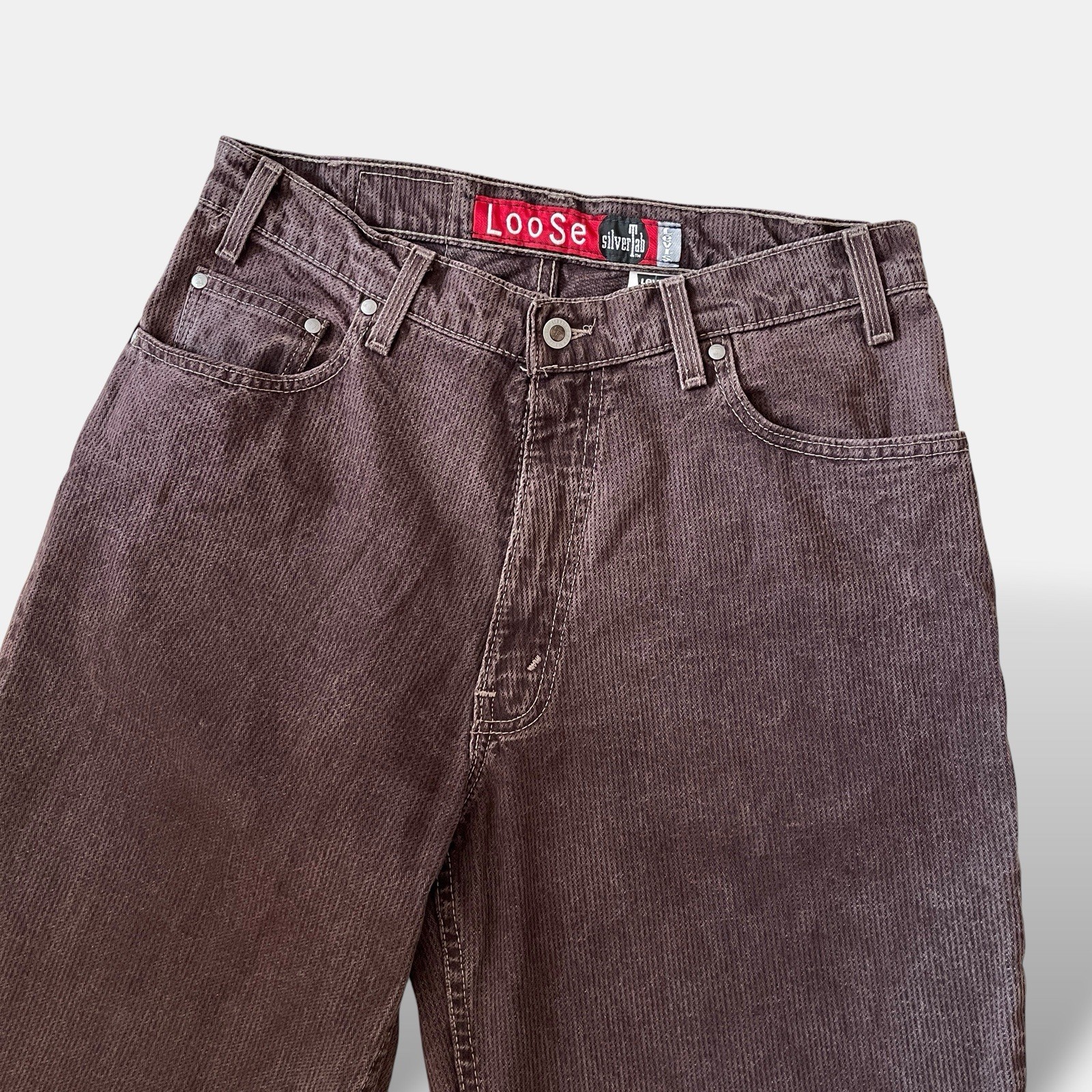 Levi’s SilverTab Mens W34 L32 Loose Fit Corduroy Jeans Vintage 90s USA