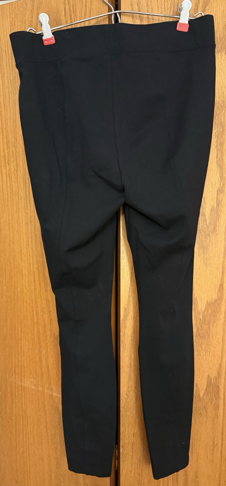 Old Navy Stevie Ponte Pants Women’s M Black Pull On Elastic Waist Skinny/Career
