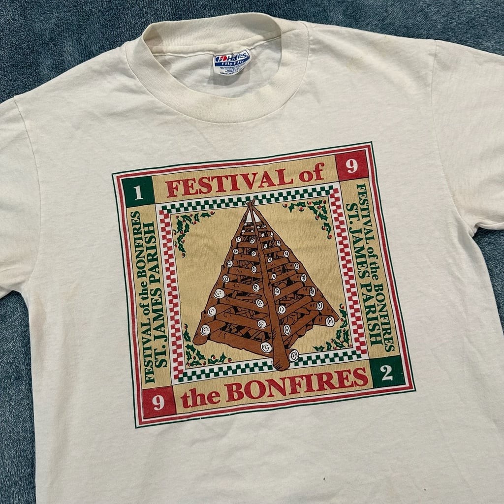 Vintage 1992 Festival of the Bonfires St. James Parish Graphic T-Shirt