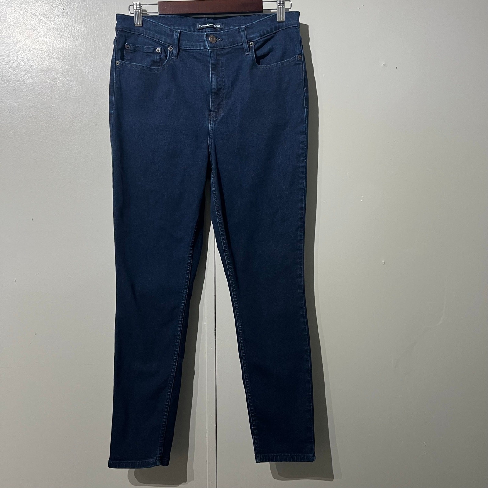 Calvin Klein Jeans Repreve High Rise Skinny Blue Denim Women’s Size 14