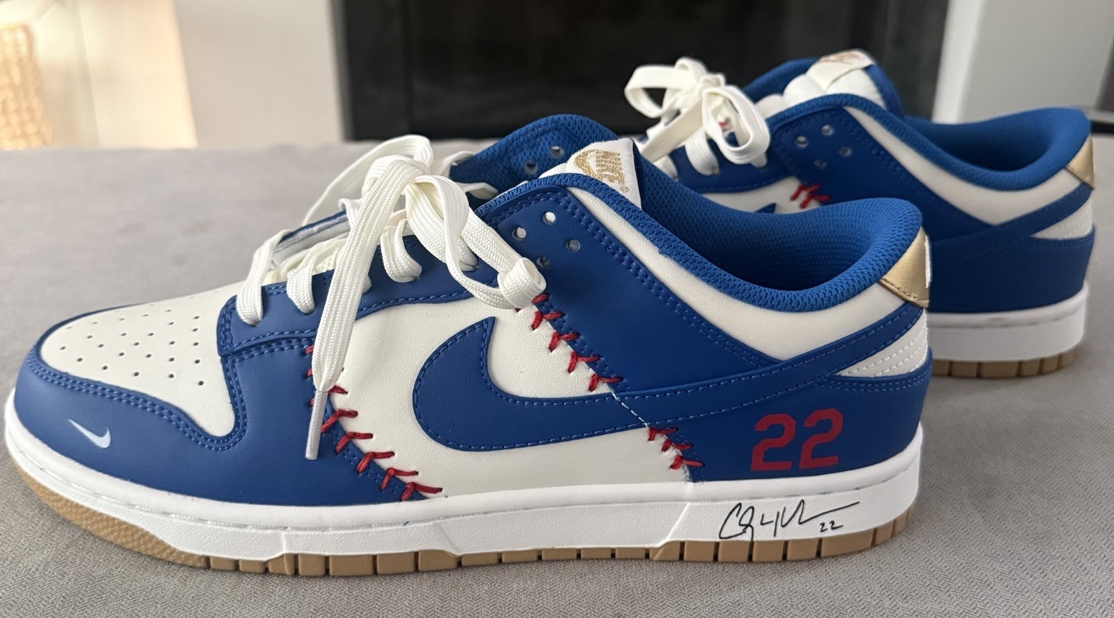 Nike SB Dunk Low LA Dodgers Custom Design Clayton Kershaw #22 Men’s Size 10.5