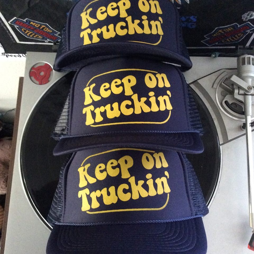 KEEP ON TRUCKIN’ vanner party chopper 70s vtg trucker hat crumb lowbrow rat fink