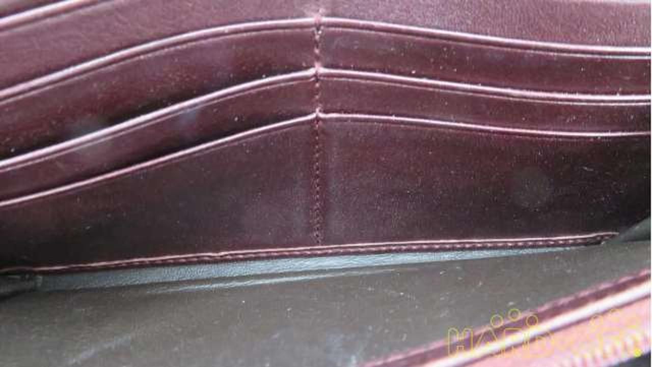 Gucci Long Wallet Red × Beige Used