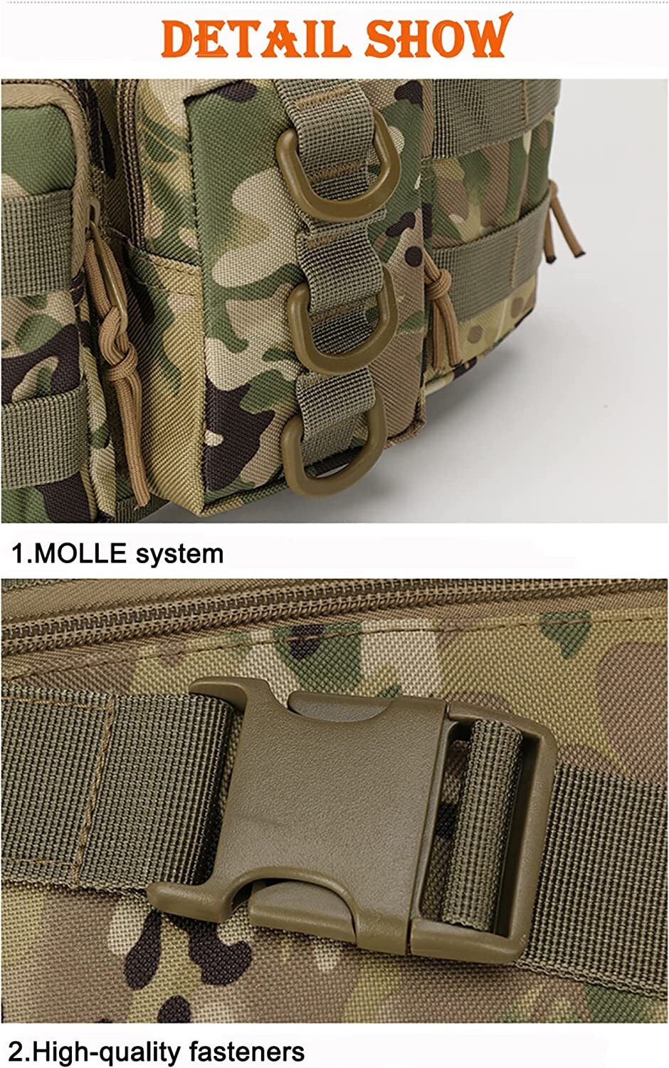 Tactical Fanny Pack Small Military Nylon Waist Bag Money Belt Bag for Daily Use