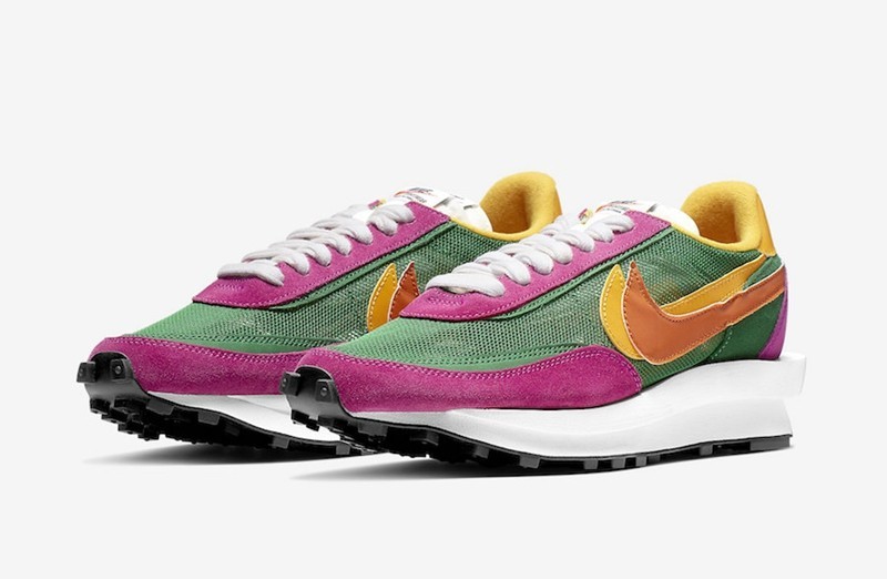 BV0073-301 Sacai x Nike LDV Waffle Pine Green Cushion Running Shoes Men’s Size